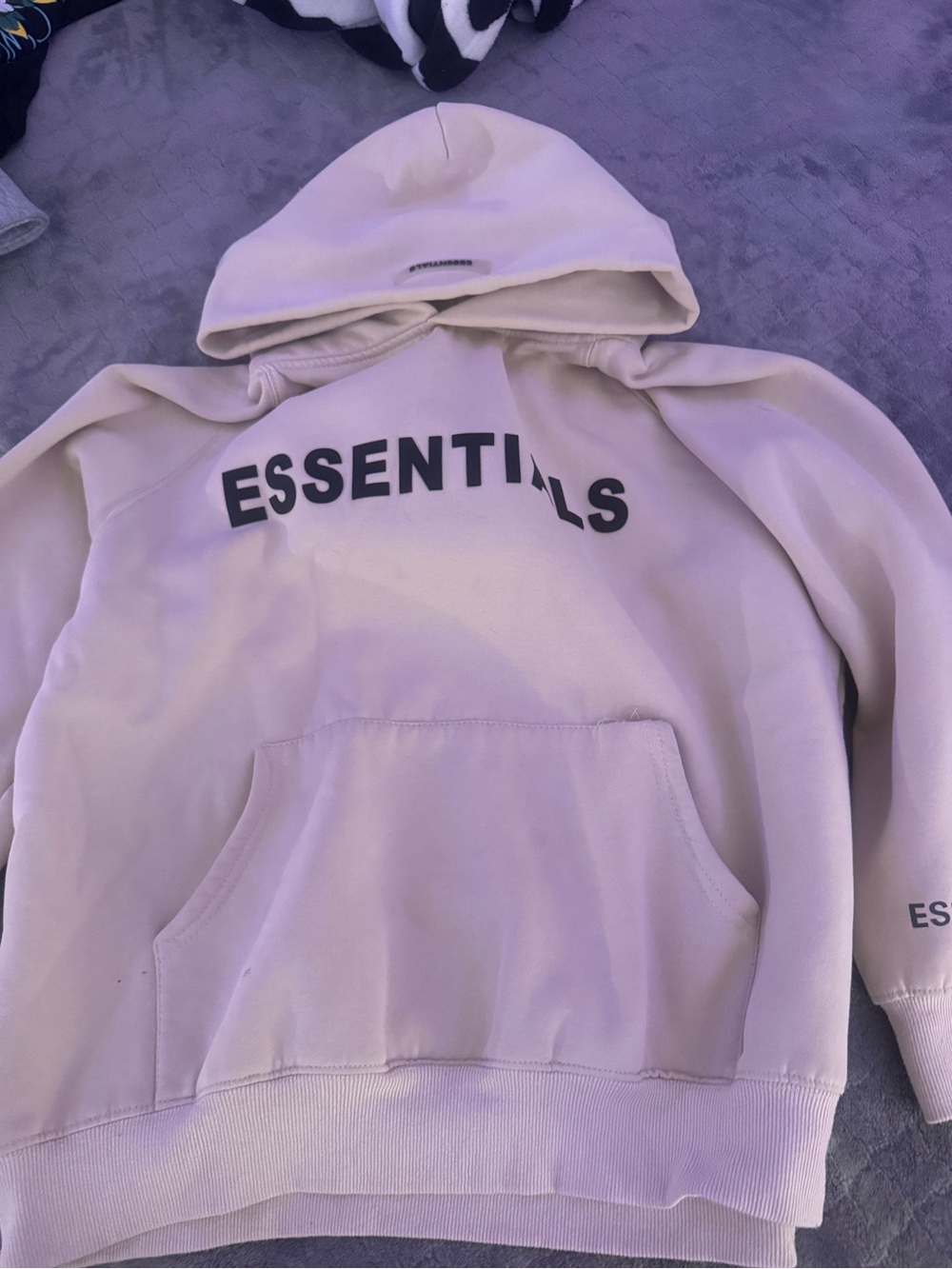 Fear of God ESSENTIALS Hoodie in Cream